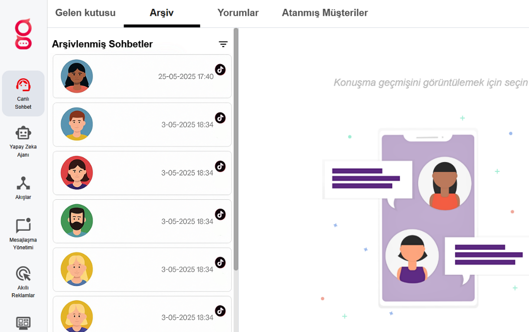 MessageGate Live Chat: All Channels in One Panel